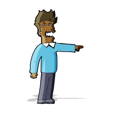 karikatür adamı suçluyor