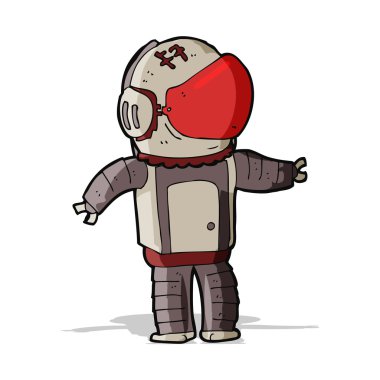 karikatür astronot