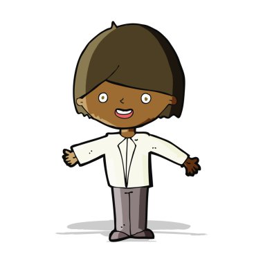 mutlu bir adam çizgi film