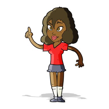 Çizgi filmlerdeki gibi güzel bir kadın