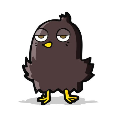 sıkılmış kuş çizgi film