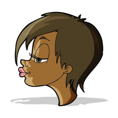 çizgi film güzel kadın