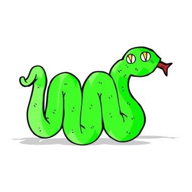 komik karikatür yılan