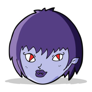 Çizgi filmdeki vampir kız suratı