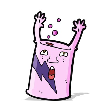karikatür soda kutusu karakteri