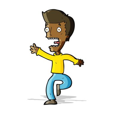 dehşete adam çizgi film