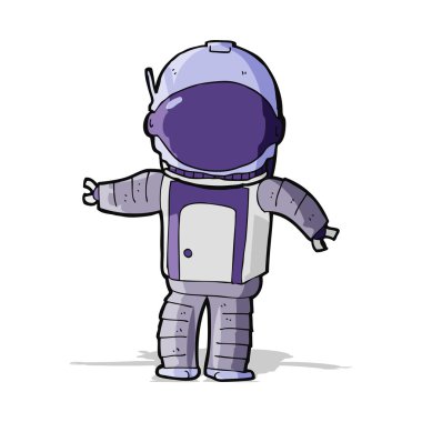 karikatür astronot
