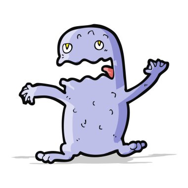 karikatür komik kurbağa