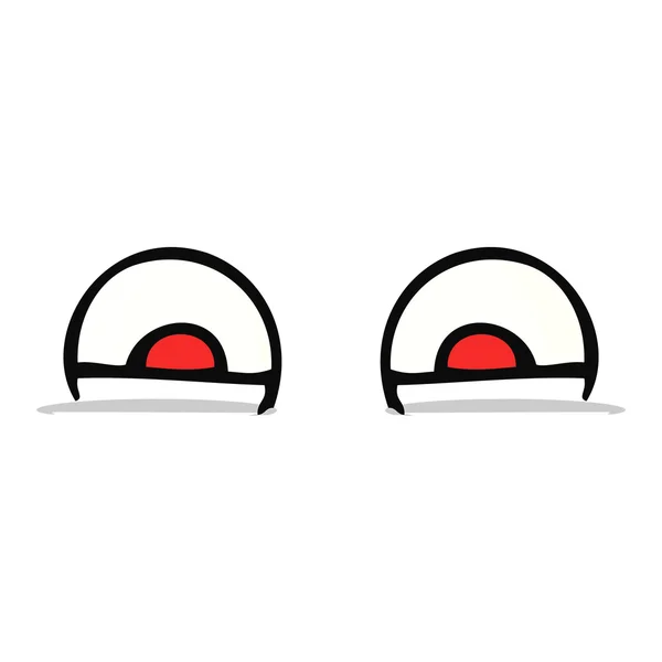 Dibujos animados ojos rojos — Vector de stock