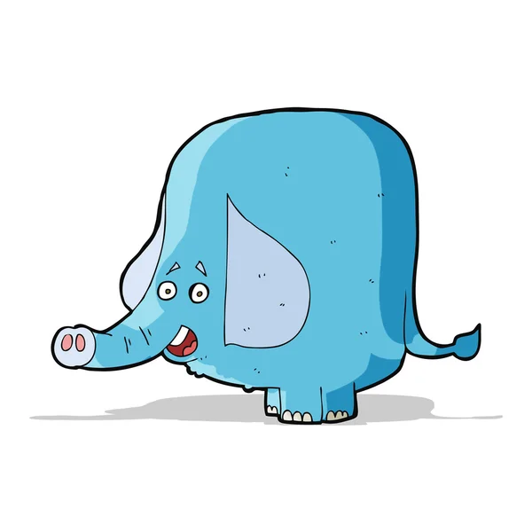 Cartoon rolig elefant — Stock vektor