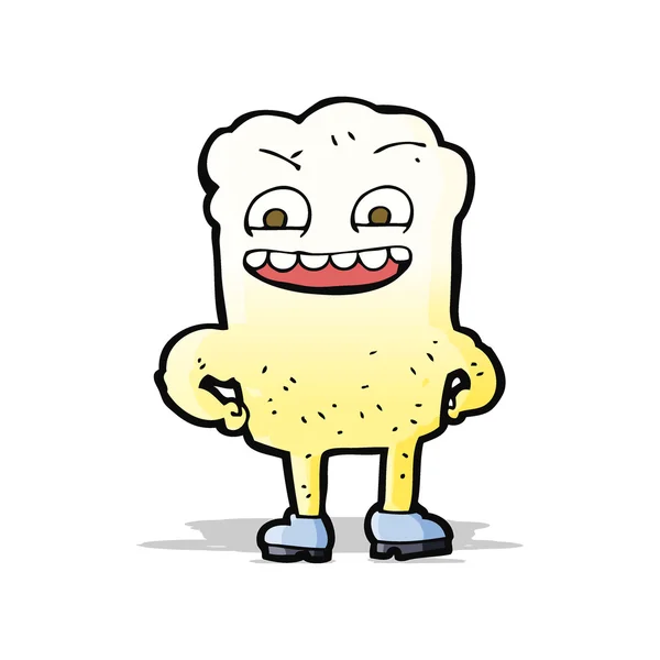 Cartoon gelukkig tand — Stockvector