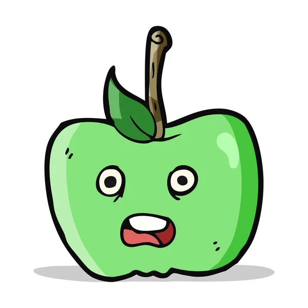 Cartoon apple — Stockvector