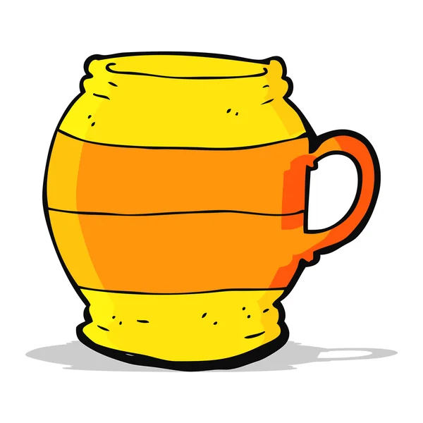 Cartone animato grande tazza — Vettoriale Stock