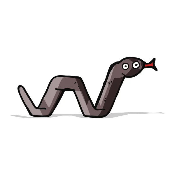 Drôle dessin animé serpent — Image vectorielle