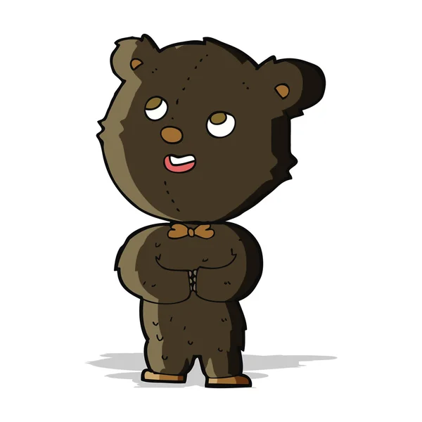 Cartoon cute teddy bear — Stock Vector
