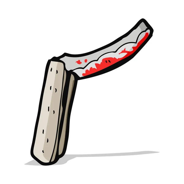 Cartoon folding razor — Stock Vector