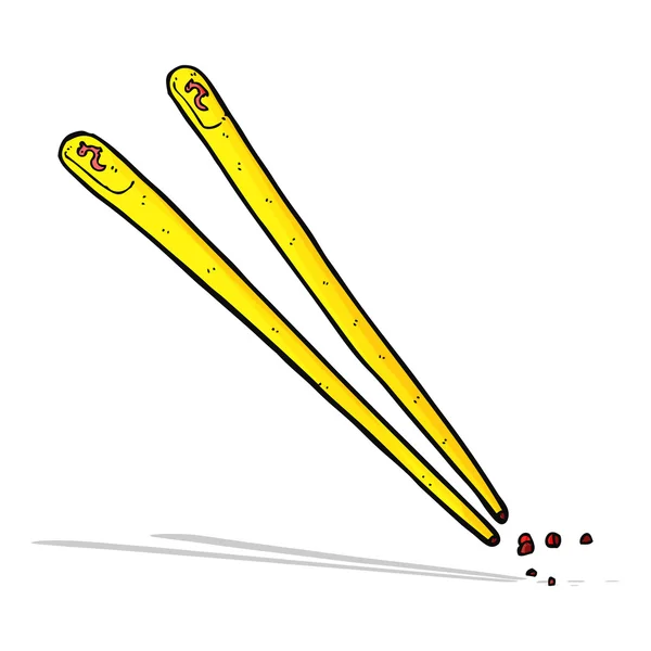 Karikatür chopsticks — Stok Vektör