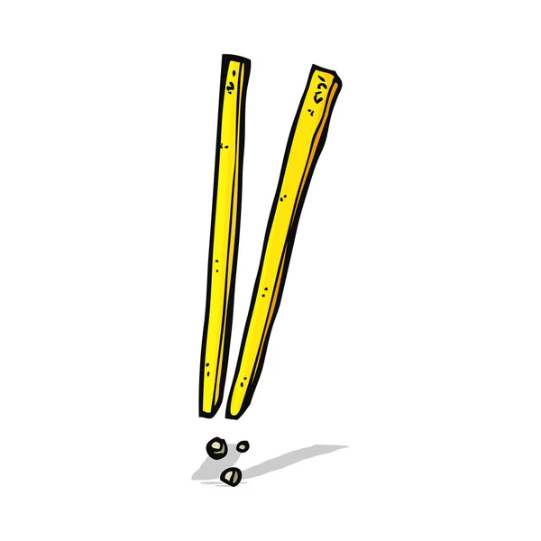 Cartoon chopsticks — Stock Vector
