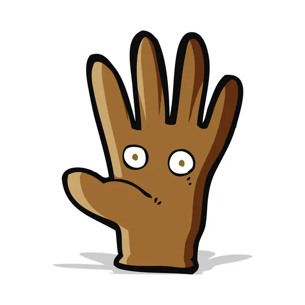 Cartoon Hand mit Augen — Stockvektor