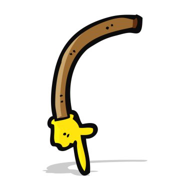 karikatür işaret eden kol