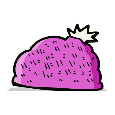 karikatür kış şapka