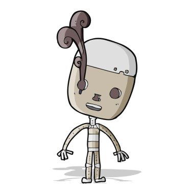 üzgün çizgi film robot