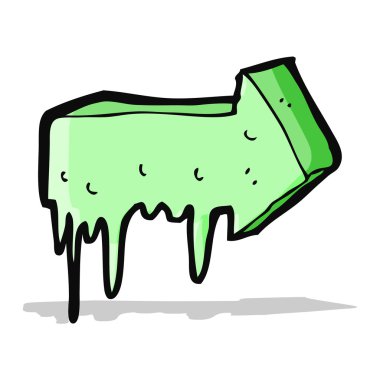 çizgi film sümüksü işaret oku