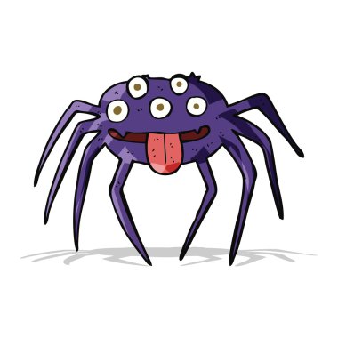 çizgi film iğrenç cadılar bayramı örümceği