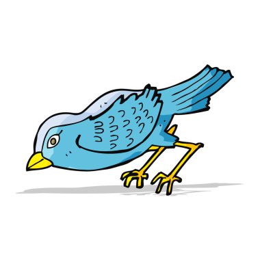 karikatür Bahçe kuş