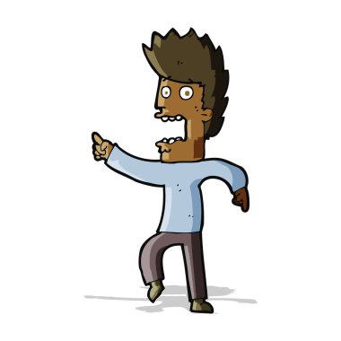 dehşete adam çizgi film