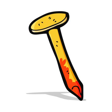 karikatür kanlı çivi