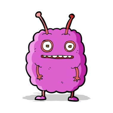 Çizgi film komik uzaylı canavar