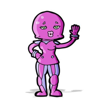 çizgi film kadın astronot