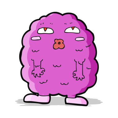 komik karikatür canavar