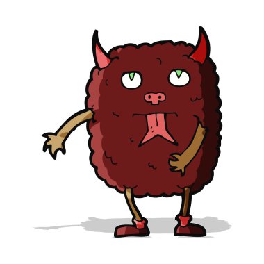 komik karikatür canavar