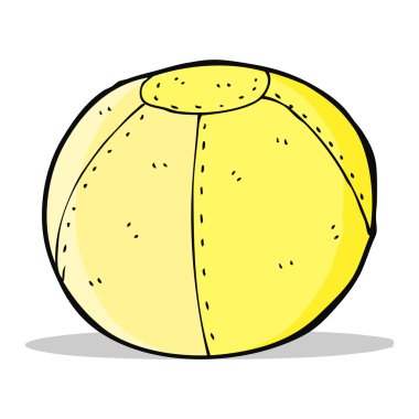 karikatür dikişli futbol