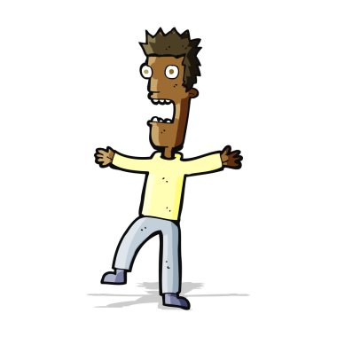 dehşete adam çizgi film