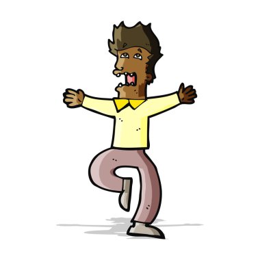 dehşete adam çizgi film