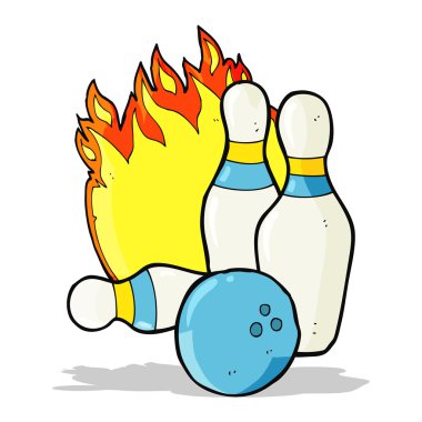 10 pin bowling çizgi filmi