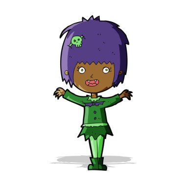 çizgi film mutlu vampir kız