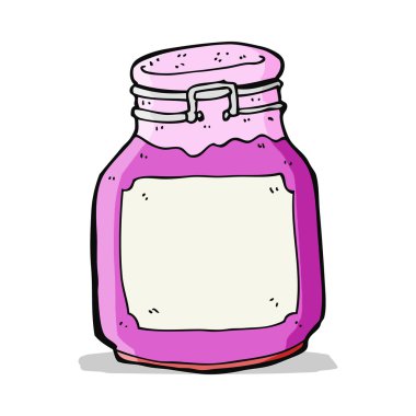 karikatür mutfak kavanozu