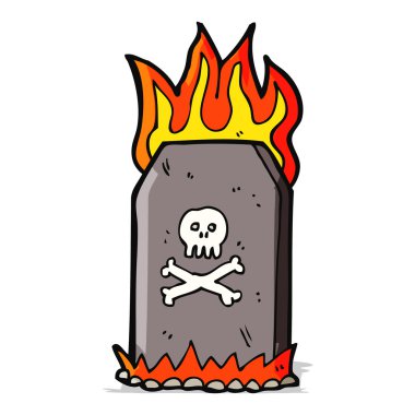 Çizgi Film ürkütücü mezar