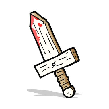 karikatür tahta kılıç