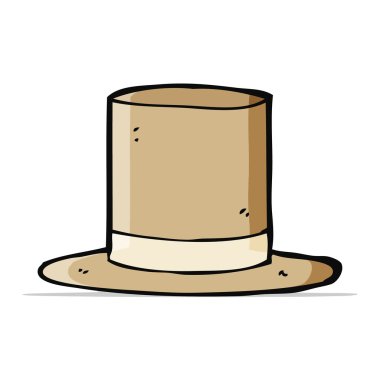 çizgi film eski silindir şapka