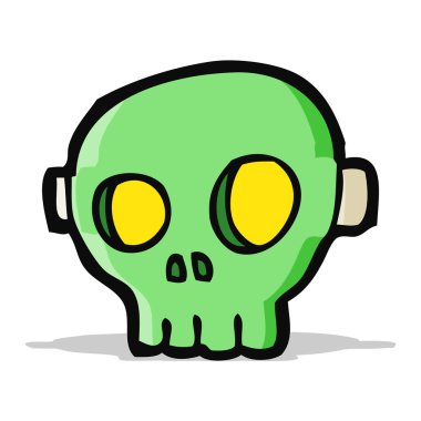 Çizgi film korkunç kafatası maskesi