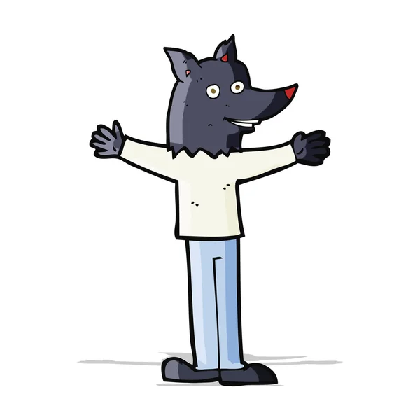 Cartoon werewolf — Stock Vector
