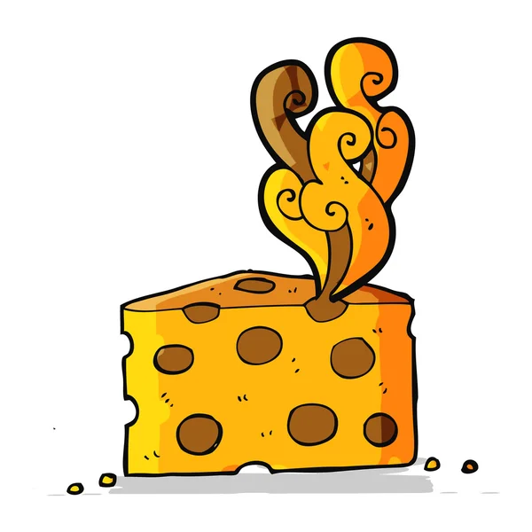 Мультяшный вонючий сыр — стоковый вектор