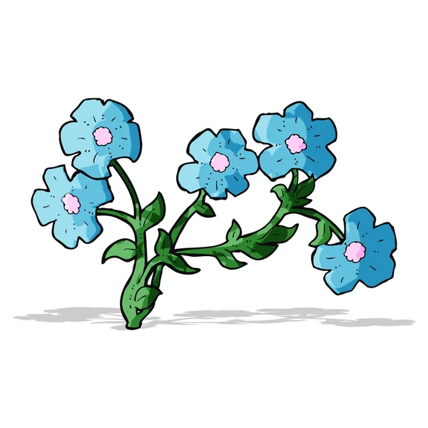 Flores de desenhos animados — Vetor de Stock