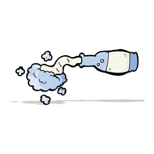 Karikatur verschüttete Flasche — Stockvektor
