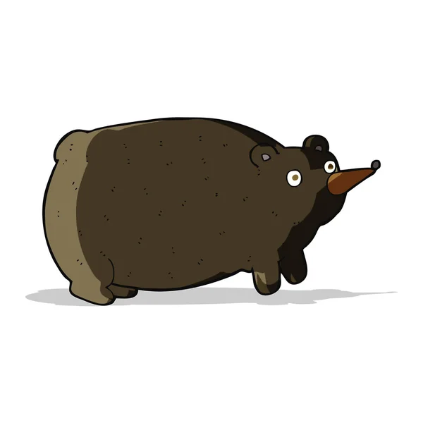 Divertido oso de dibujos animados — Vector de stock